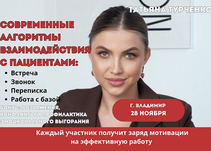 Современные алгоритмы взаимодействия с пациентами : встреча, звонок, переписка, работа с базой